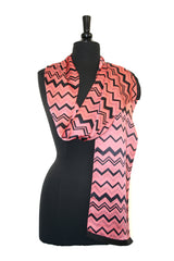 Chevron Satin Scarf