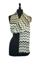 Chevron Satin Scarf