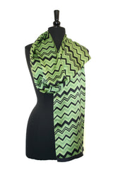 Chevron Satin Scarf