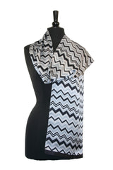 Chevron Satin Scarf