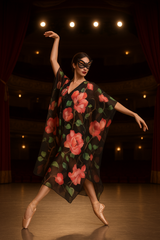 Hand Painted Silk Georgette Ruanas