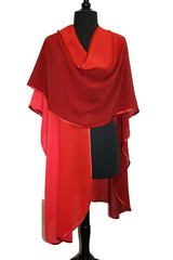 Hand Dyed Ombre Silk Georgette Ruanas