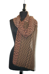 Opera Herringbone Scarf - Blush
