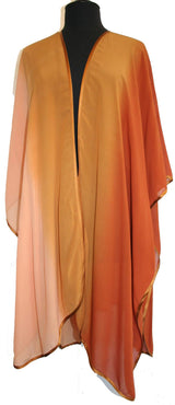 Hand Dyed Ombre Silk Georgette Ruanas