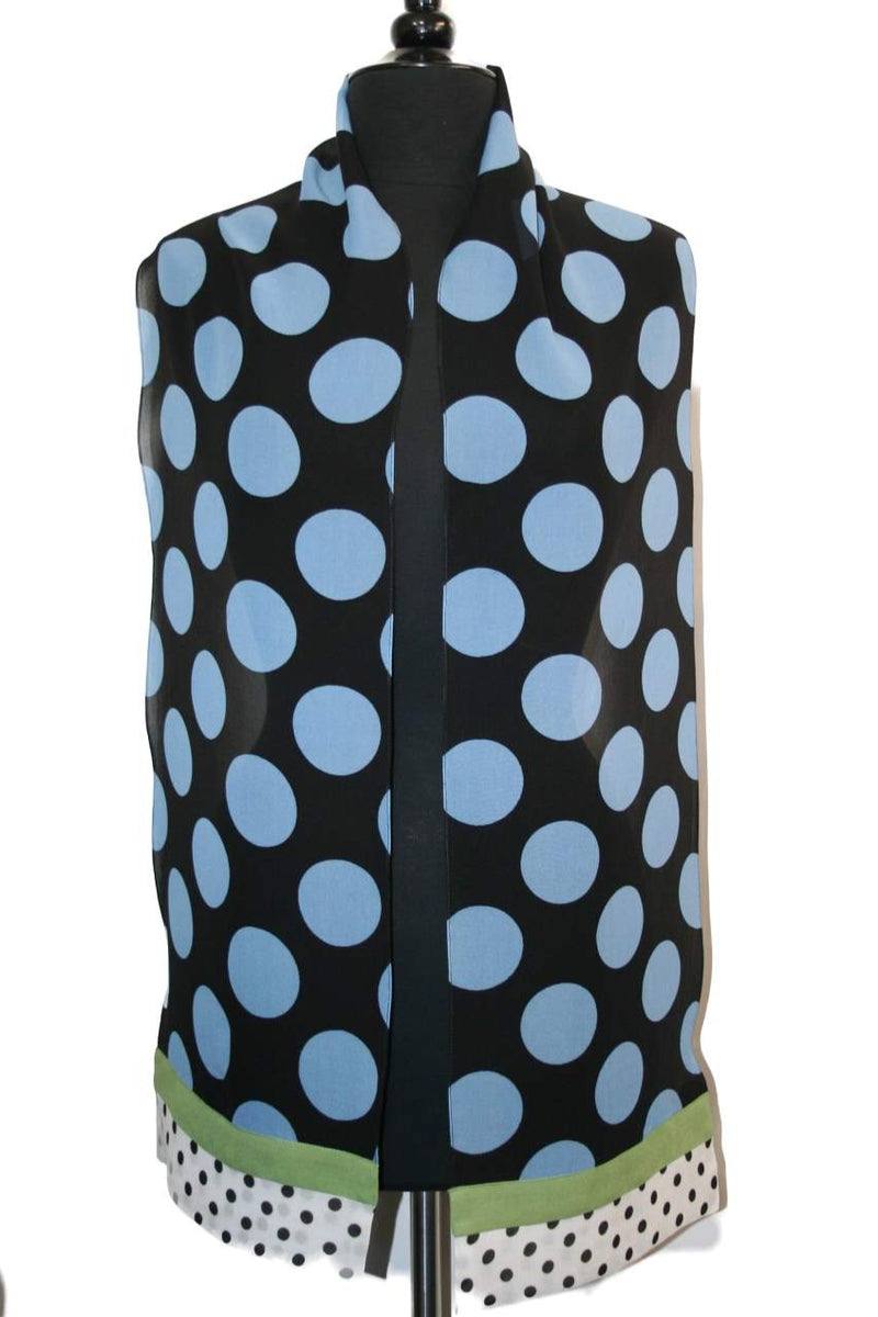 Dot Venice Scarf - Blue/White