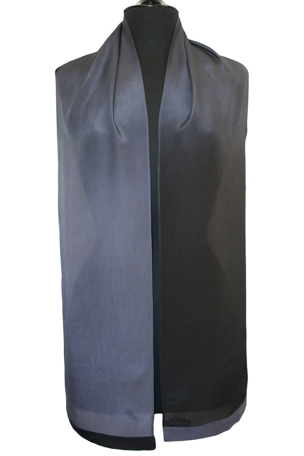 Ombre Rayon Scarf - Charcoal