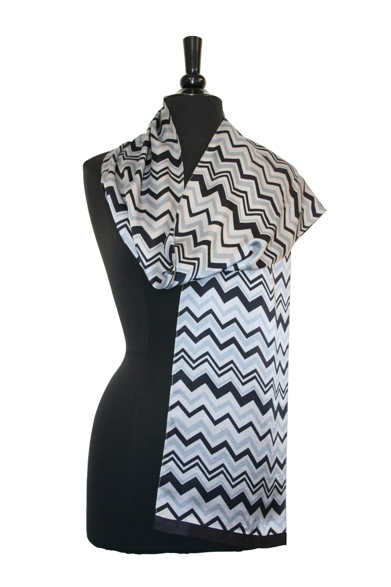 Chevron Satin Scarf