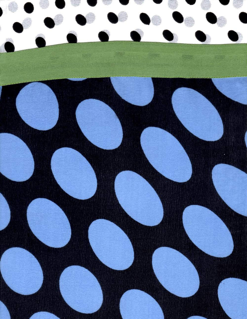 Dot Venice Scarf - Blue/White