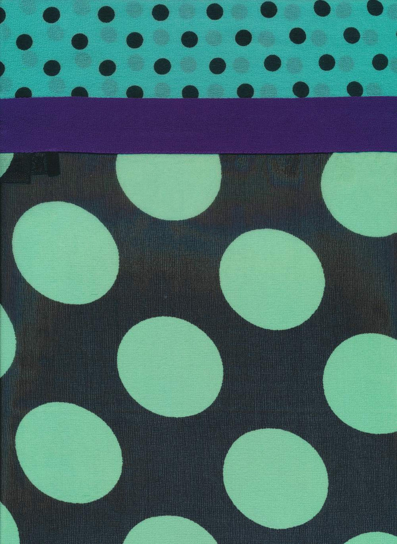 Dot Venice Scarf -Green/Peri