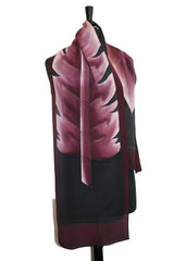 Hand Painted Cleopatra Scarf - Plum