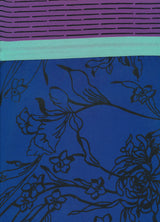 Orchid Garden Scarf - Cobalt