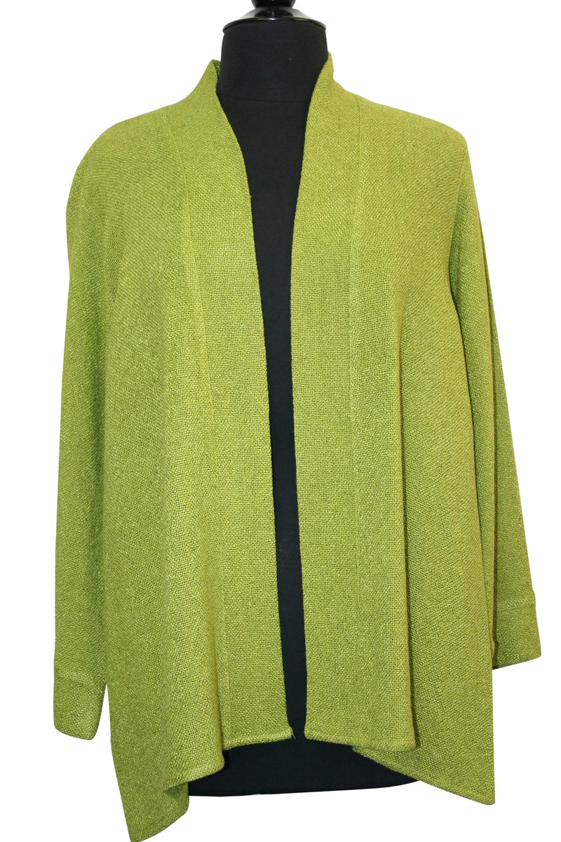 Boucle Shawl Jacket - Lime