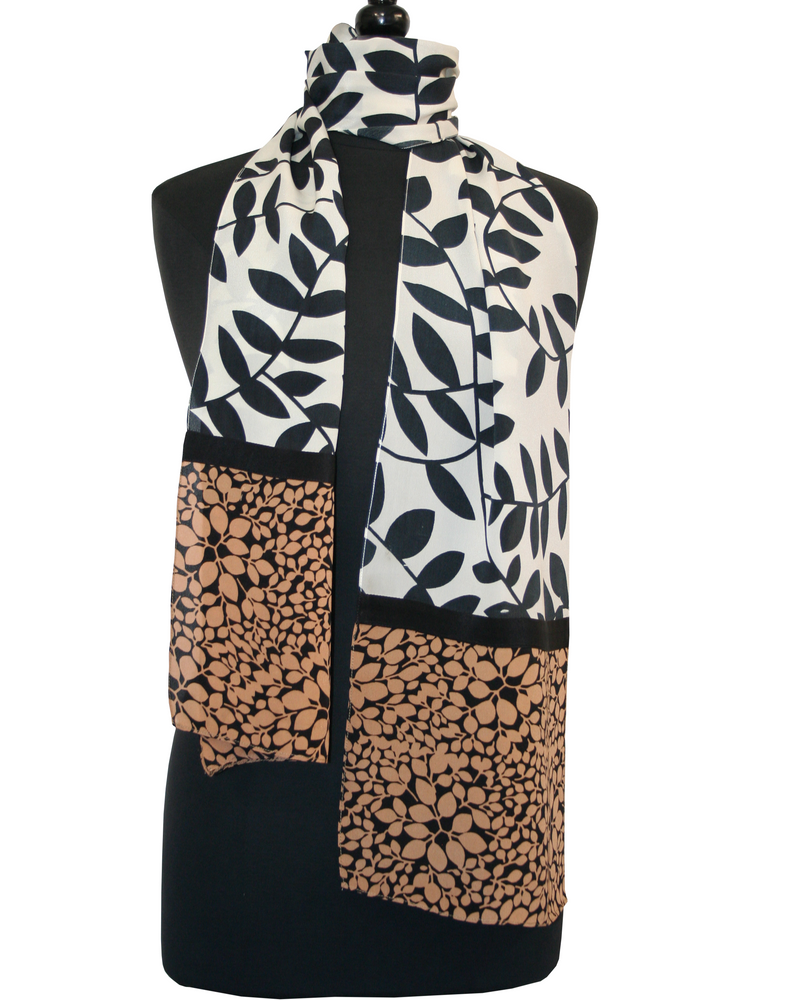 Crepe Leaf Scarf
