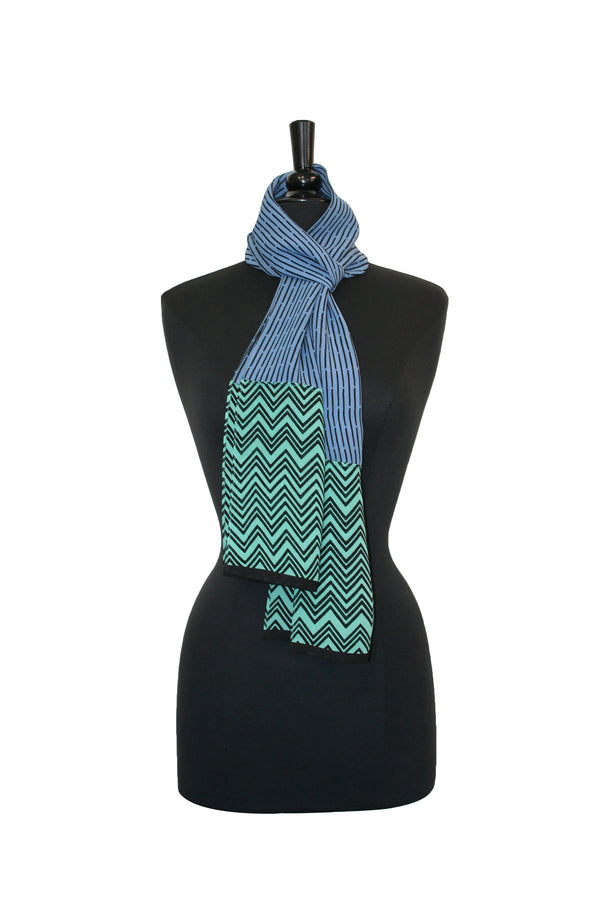 Bamboo Georgette Scarf - Peri