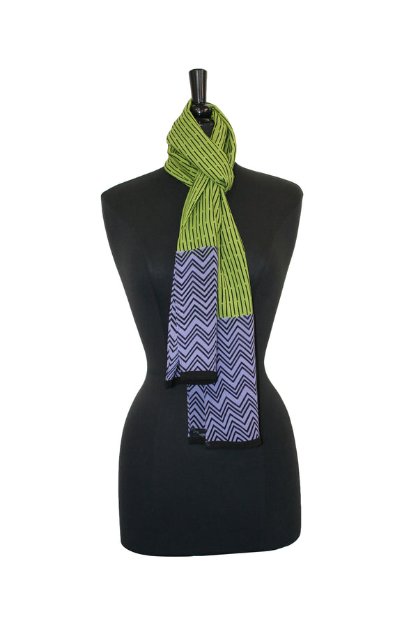 Bamboo Georgette Scarf - Lime