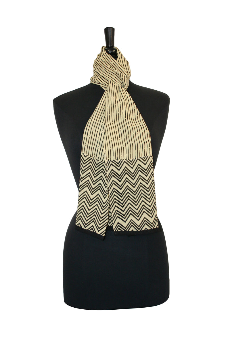 Bamboo Georgette Scarf - Ecru