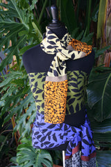 Crepe Leaf Scarf