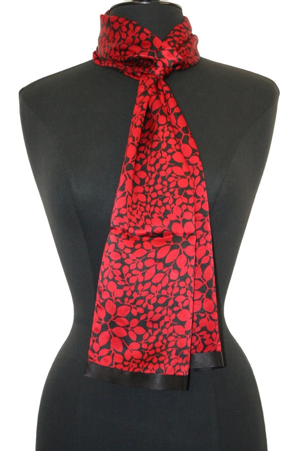 Satin Mekko Scarf - Red