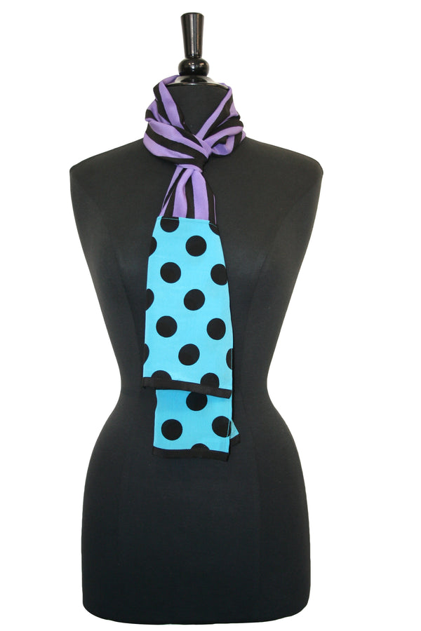 Marina Crepe Scarf - Purple