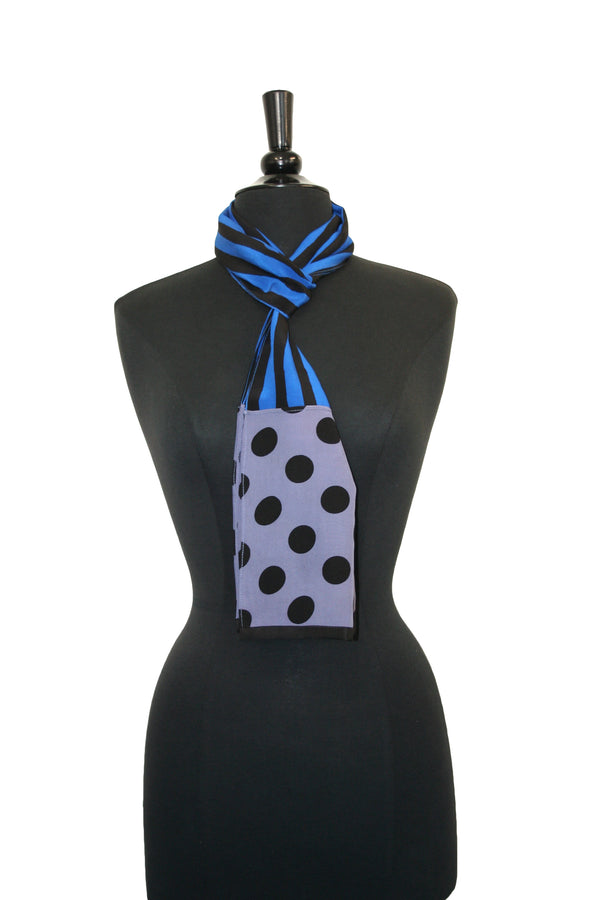 Marina Crepe Scarf - Cobalt