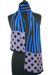 Marina Crepe Scarf - Cobalt