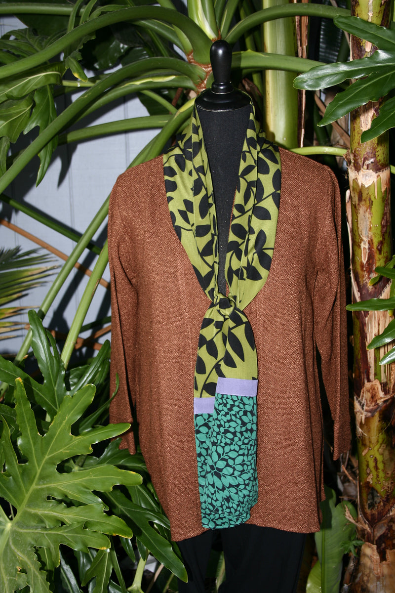 Crepe Leaf Scarf