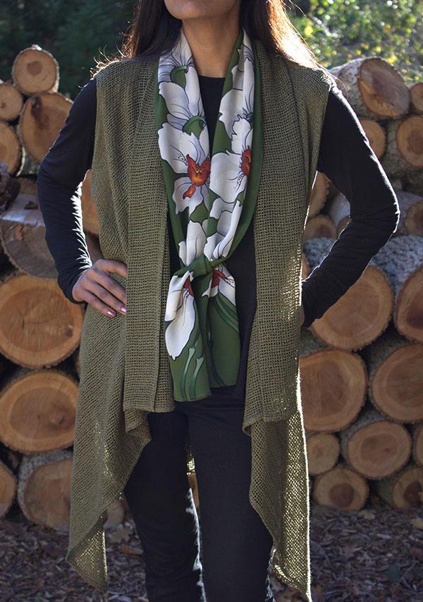 Mesh Boucle Vest Jacket