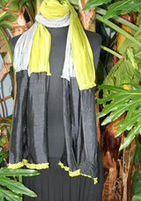 Frill Rayon Scarf - Lime